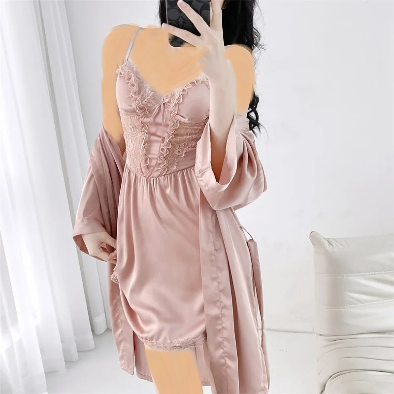 Q.Chemise de nuit 2 pièces