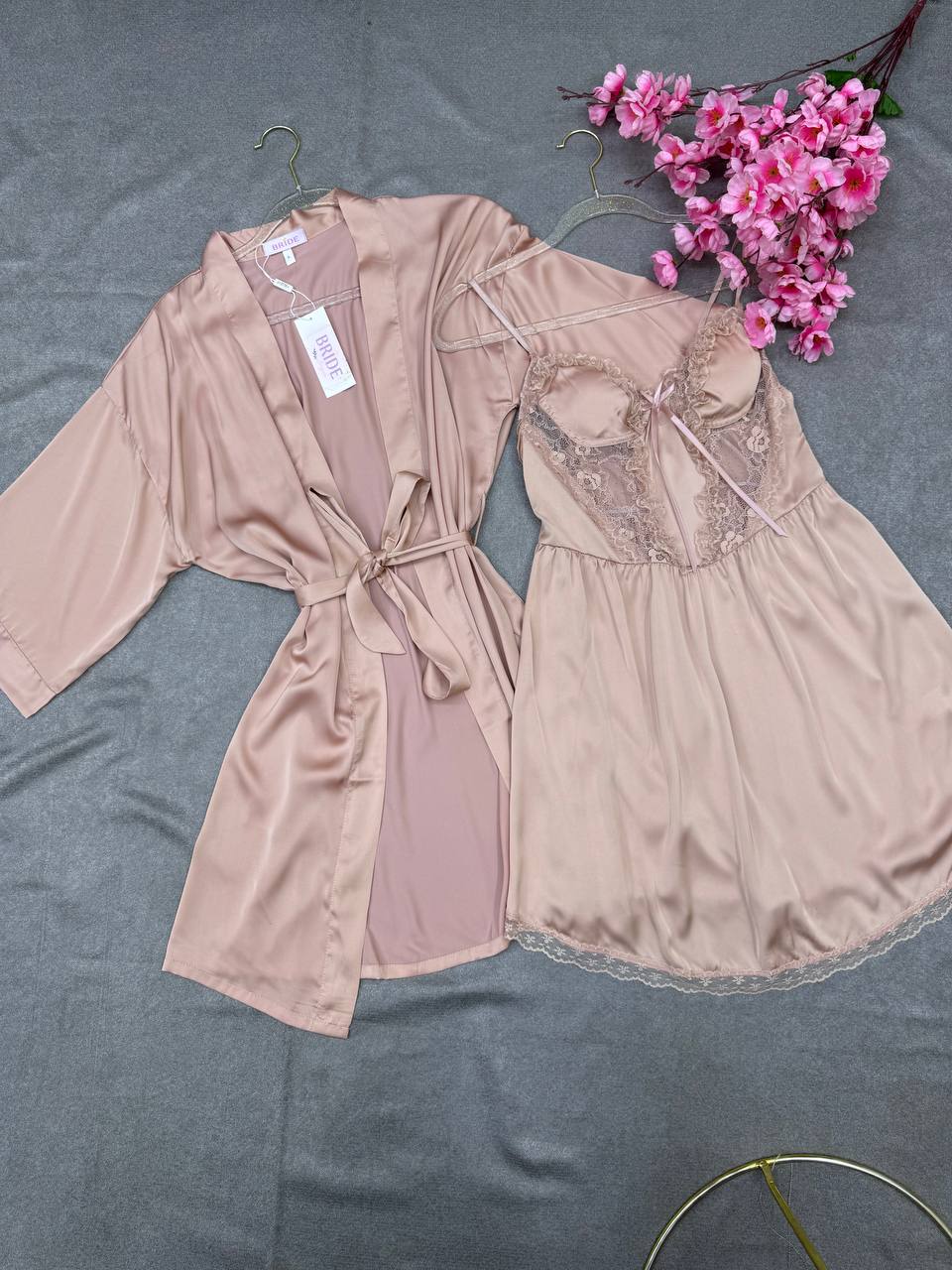Q.Chemise de nuit 2 pièces