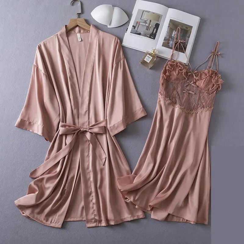 Chemise de nuit 2 pièces