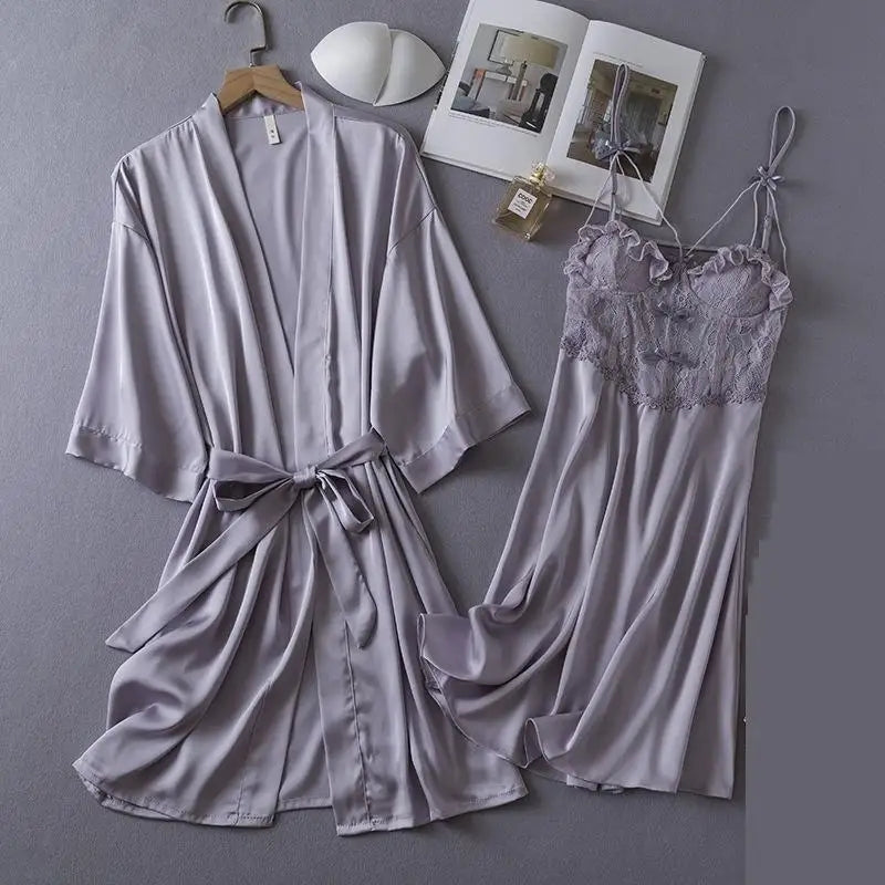 Chemise de nuit 2 pièces