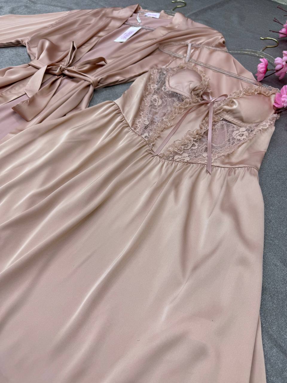 Q.Chemise de nuit 2 pièces
